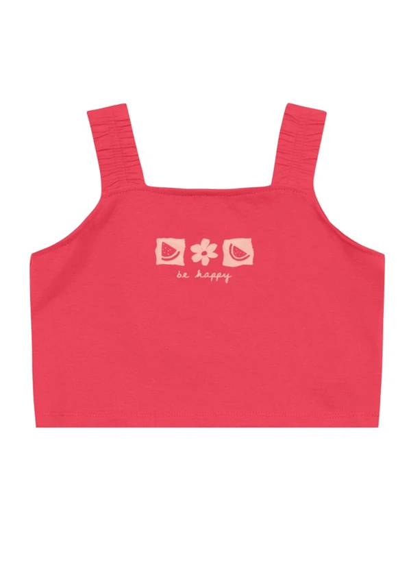 Brandili - Conjunto Infantil Menina Quadriculado Vermelho 2