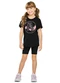 Elian - Conjunto Infantil Menina Roller Preto - variação: Preto