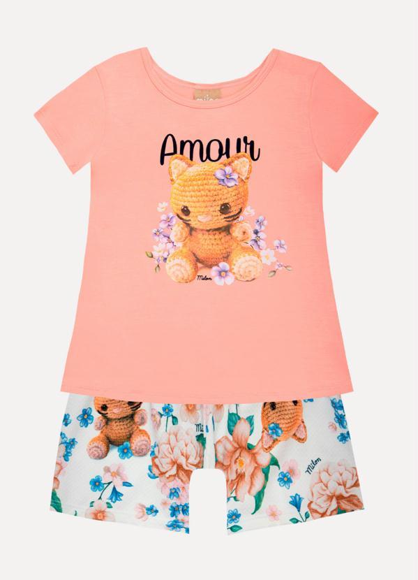 Milon - Conjunto Infantil Menina Rosa