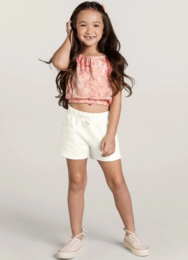 Brandili - Conjunto Infantil Menina Rosa