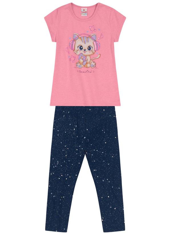 Brandili - Conjunto Infantil Menina Rosa