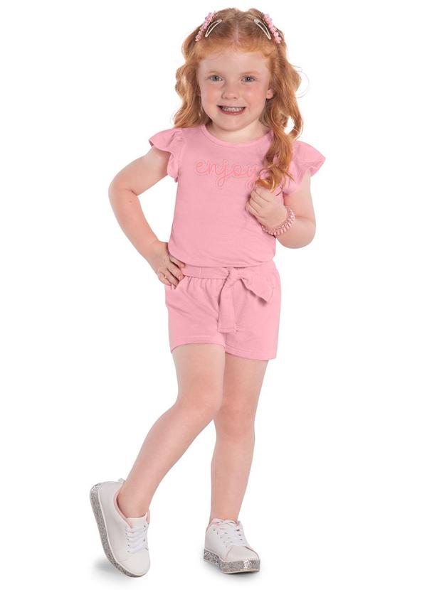 Kyly - Conjunto Infantil Menina Rosa