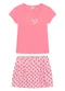 Duduka - Conjunto Infantil Menina Vermelha - variação: Rosa