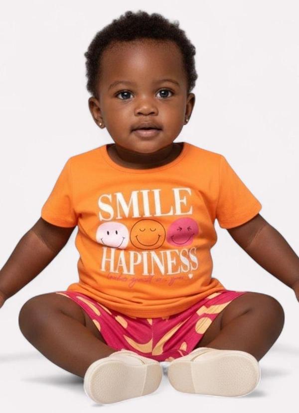Kyly - Conjunto Infantil Menina Smile Laranja 2