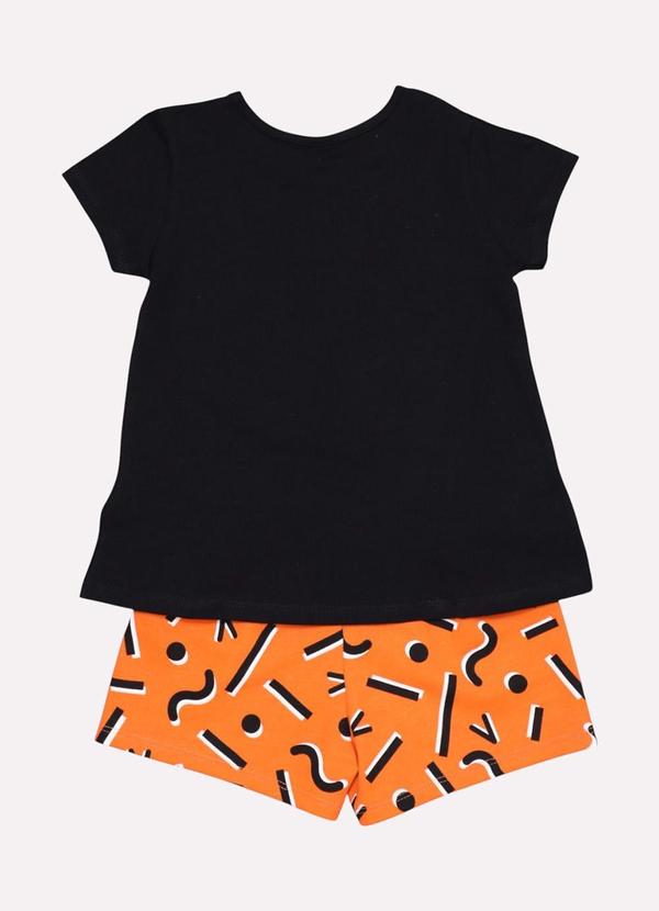 Kyly - Conjunto Infantil Menina Smile Preto 3