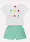 Kyly - Conjunto Infantil Menina Sorvetes Cinza - variação: Cinza