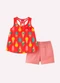 Kyly - Conjunto Infantil Menina Sorvetinho Azul - variação: Vermelho