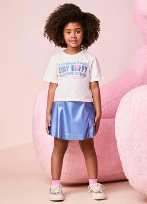 Momi - Conjunto Infantil Menina Stay Happy com Strass - MOMI