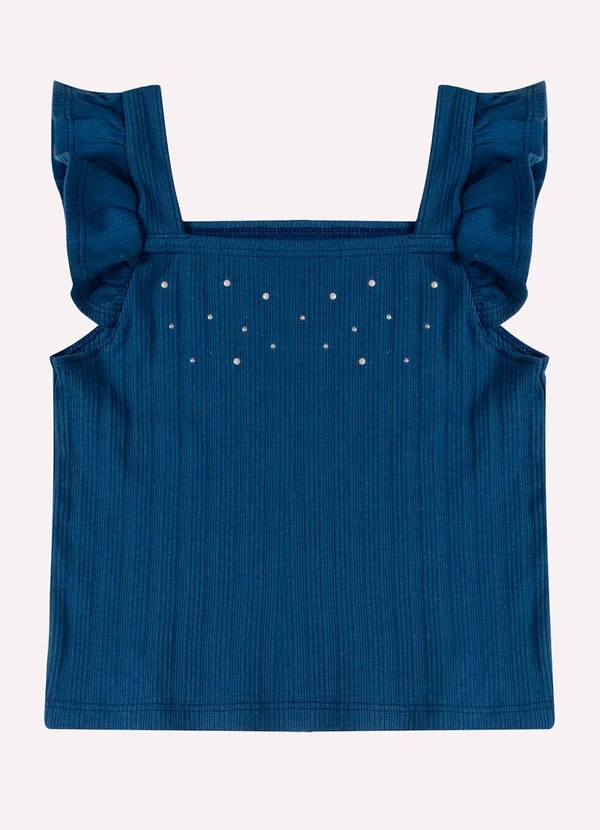 Kyly - Conjunto Infantil Menina Strass Azul 2