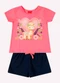 Kyly - Conjunto Infantil Menina Strass Rosa - variação: Rosa