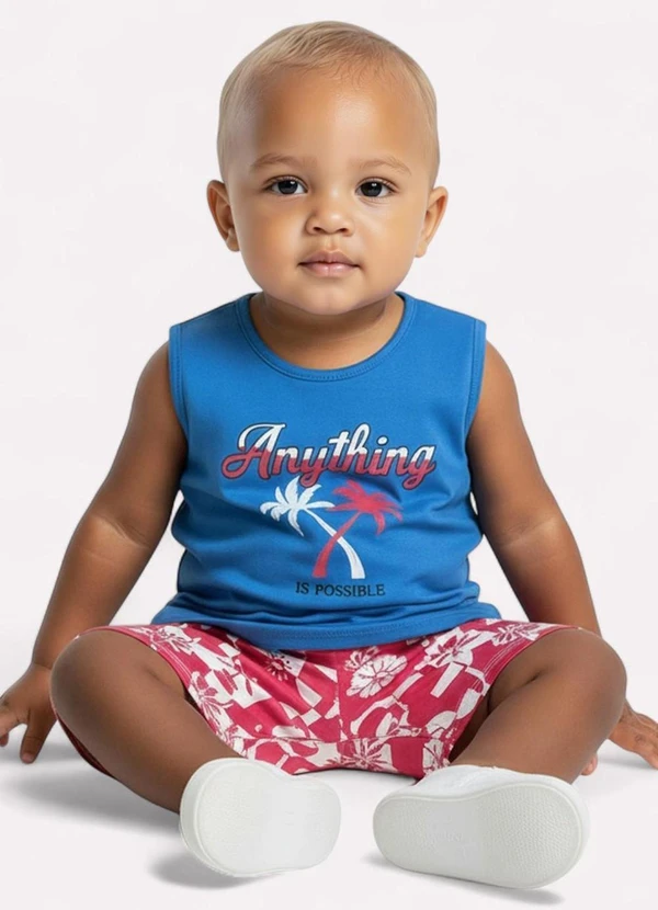 Kyly - Conjunto Infantil Menina Tropical Azul 2