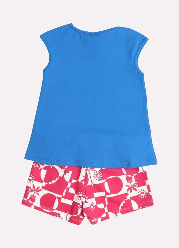 Kyly - Conjunto Infantil Menina Tropical Azul 3