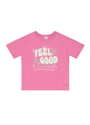 Brandili - Conjunto Infantil Menina Tropical em Gel Rosa - BRANDILI