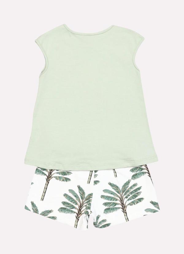 Kyly - Conjunto Infantil Menina Tropical Verde 3