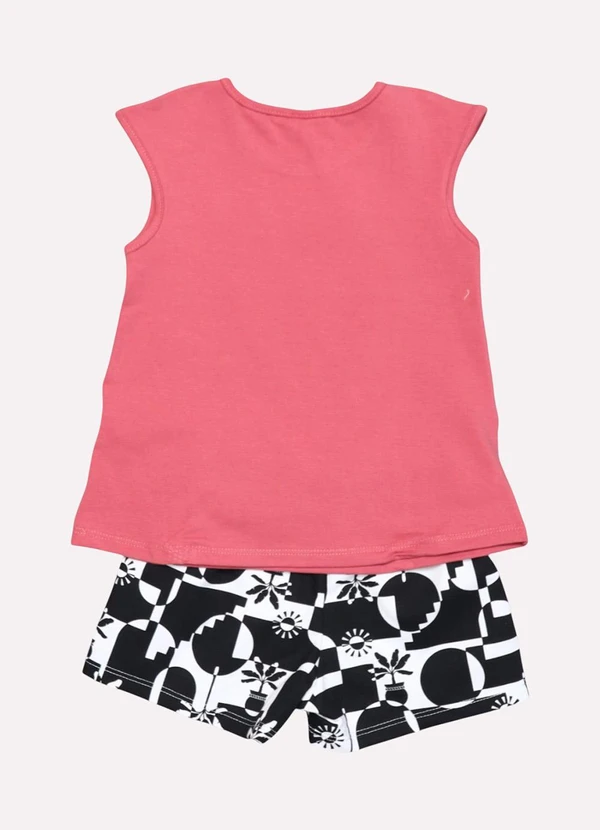 Kyly - Conjunto Infantil Menina Tropical Vermelho 3