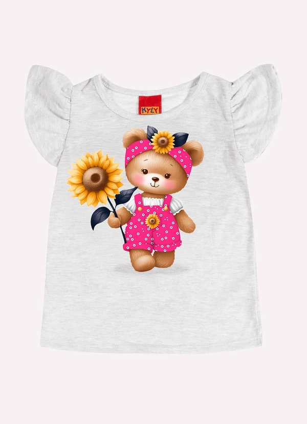 Kyly - Conjunto Infantil Menina Ursinha Cinza 2