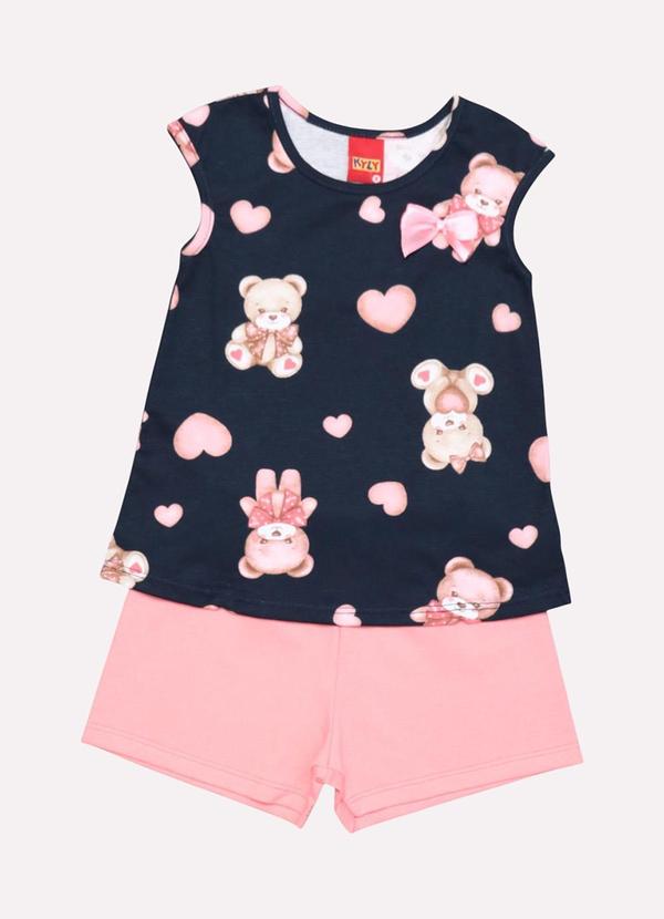 Kyly - Conjunto Infantil Menina Ursinho Azul 2