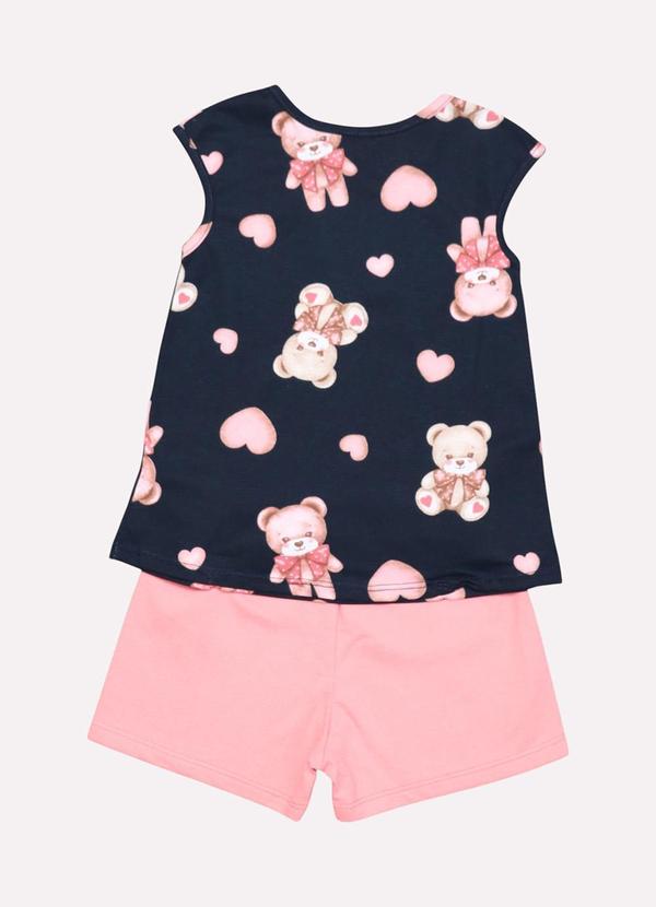 Kyly - Conjunto Infantil Menina Ursinho Azul 3