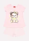 Kyly - Conjunto Infantil Menina Ursinho Rosa - variação: Rosa