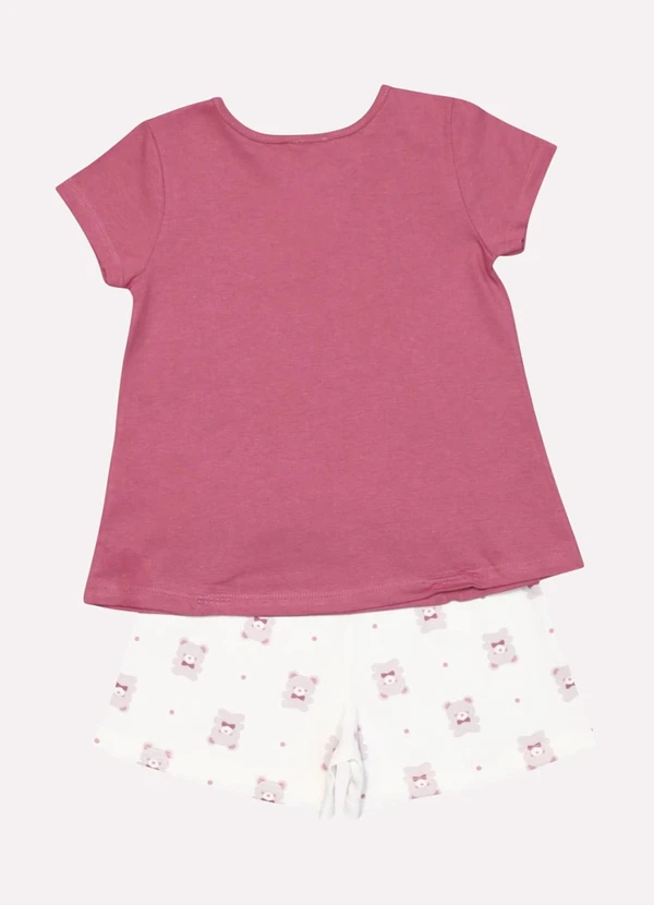 Kyly - Conjunto Infantil Menina Ursinho Rosa 3