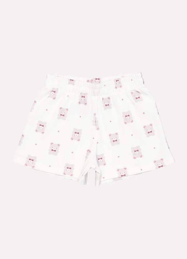 Kyly - Conjunto Infantil Menina Ursinho Rosa 4