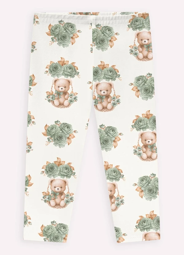 Milon - Conjunto Infantil Menina Ursinho Verde 3