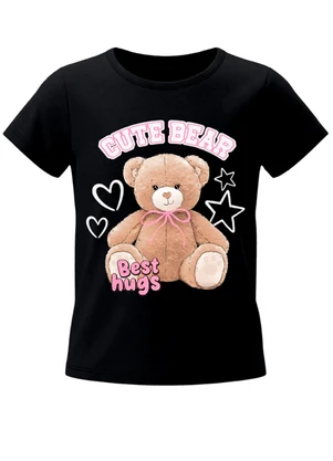 Brandili - Conjunto Infantil Menina Urso Preto - BRANDILI