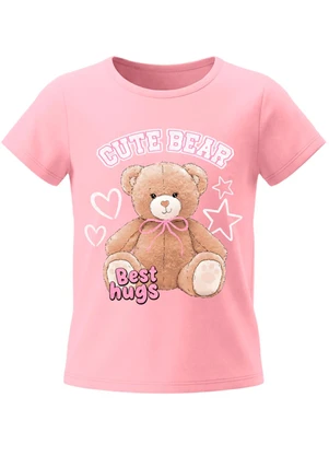Brandili - Conjunto Infantil Menina Urso Rosa - BRANDILI