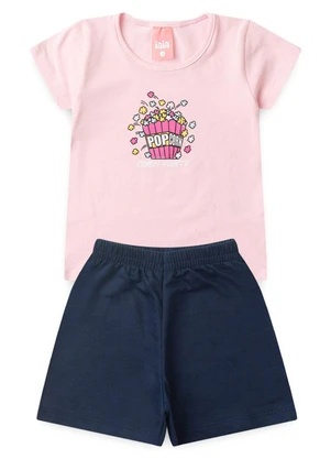 Rosa Azul - Conjunto Infantil Menina Verão Candy Iaia Rosa - ROSA AZUL