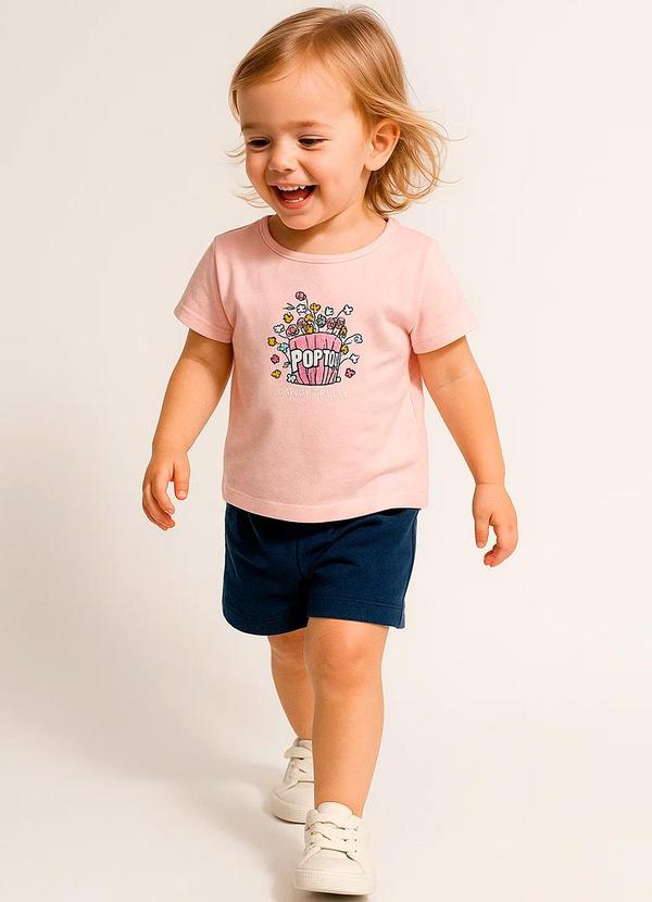Rosa Azul - Conjunto Infantil Menina Verão Candy Iaia Rosa