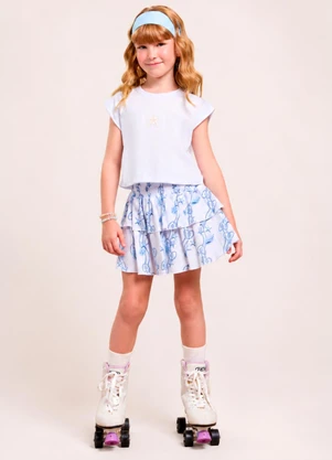 Vida Costeira - Conjunto Infantil Menina Verão Regata e Saia Estre - VIDA COSTEIRA