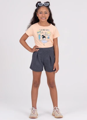 Vida Costeira - Conjunto Infantil My Daisy Day Laranja - VIDA COSTEIRA