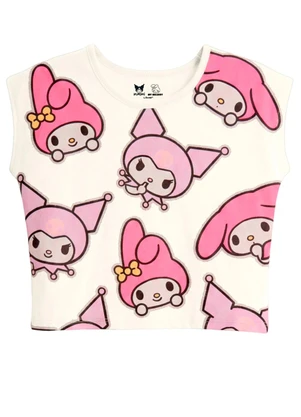 Brandili - Conjunto Infantil My Melody e Kuromi Bege - BRANDILI