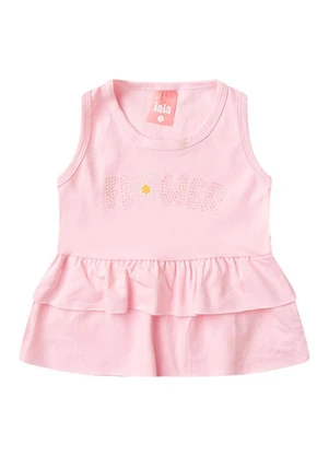 Rosa Azul - Conjunto Infantil Regata com Babado Iaia Rosa - ROSA AZUL