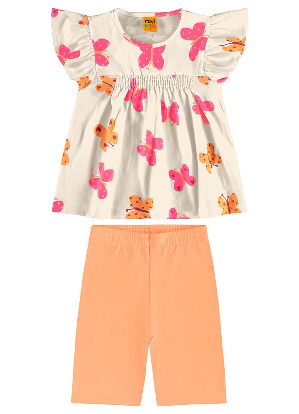 Rovi Kids - Conjunto Infantil Regata com Ciclista Bege 1