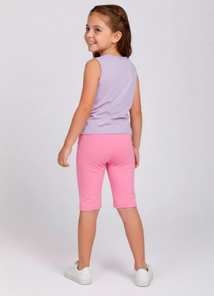Torra - Conjunto Infantil Regata com Estampa Lilás - TORRA