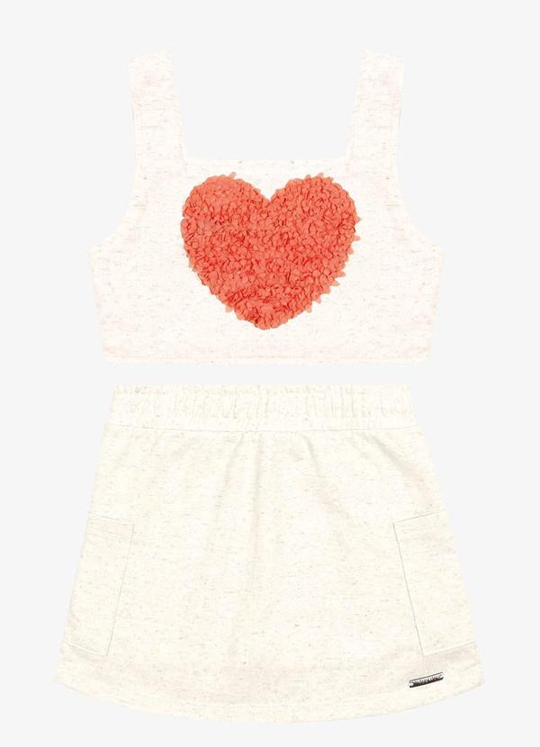 Trick Nick - Conjunto Infantil Regata com Saia Bege 1