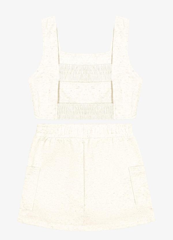 Trick Nick - Conjunto Infantil Regata com Saia Bege 2