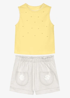 Trick Nick - Conjunto Infantil Regata com Shorts Amarelo - TRICK NICK