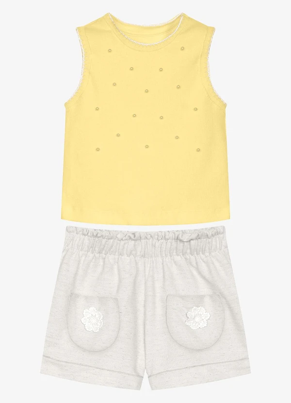 Trick Nick - Conjunto Infantil Regata com Shorts Amarelo