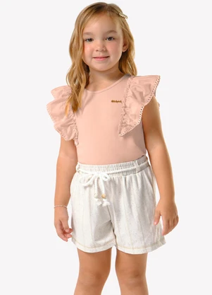 Trick Nick - Conjunto Infantil Regata com Shorts Rosa - TRICK NICK
