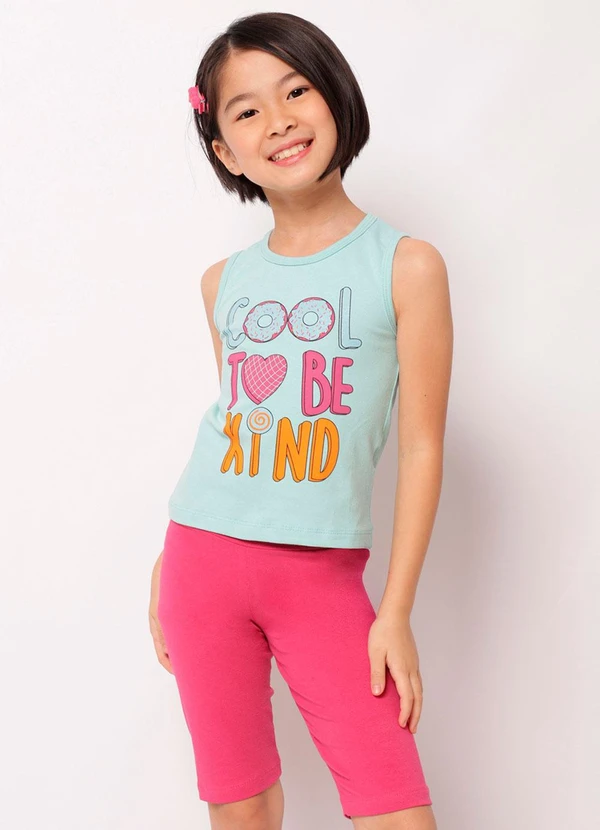 Torra - Conjunto Infantil Regata Curto Estampa Verde
