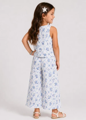 Select - Conjunto Infantil Regata e Pantacourt Bege - SELECT