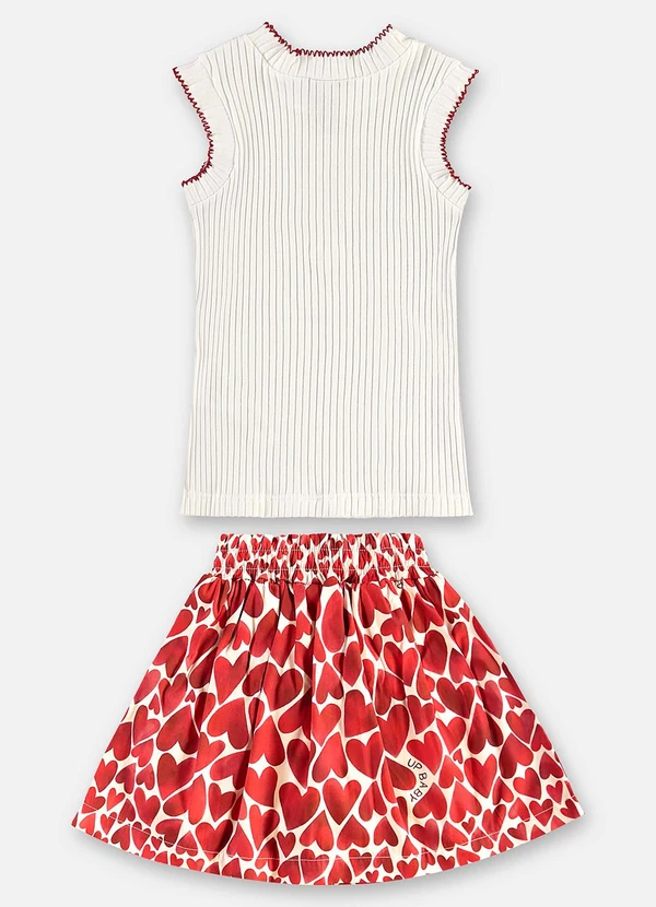 Up Baby - Conjunto Infantil Regata e Saia Bege 3