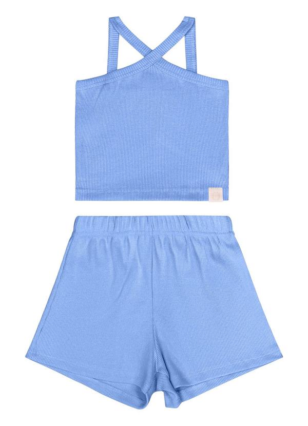 Guloseima - Conjunto Infantil Regata e Short Azul