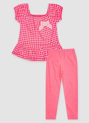 Turminha - Conjunto Infantil Rosa - TURMINHA