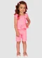 Turminha - Conjunto Infantil Rosa - variação: Rosa