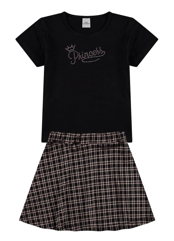 Vida Costeira - Conjunto Infantil Shine Crown Preto 2