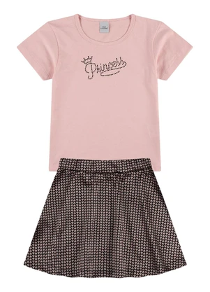 Vida Costeira - Conjunto Infantil Shine Crown Rosa - VIDA COSTEIRA