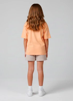 Rovitex - Conjunto Infantil Short Blusa Laranja - ROVITEX